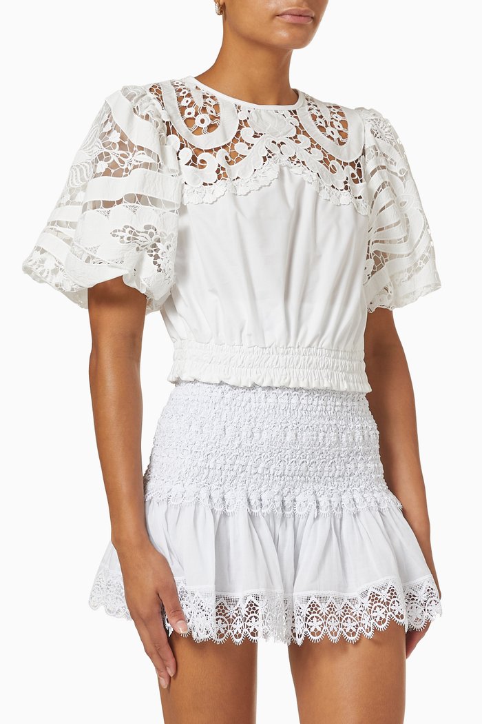 

Brooke Top in Cotton, White