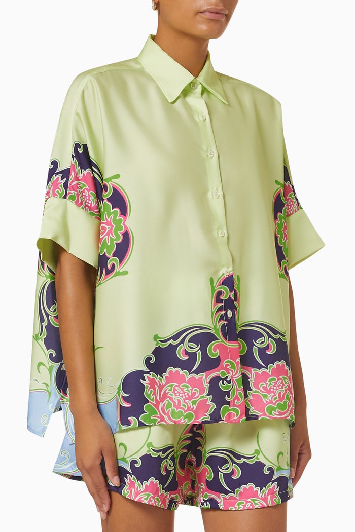 

Lala Top in Satin, Yellow