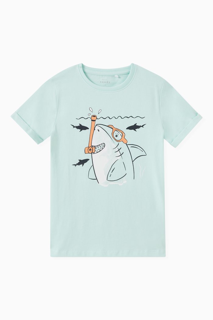 

Vux T-shirt in Cotton Jersey, Blue
