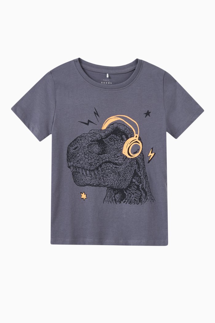 

Vanyo Cool Animal T-shirt in Cotton Jersey, Grey