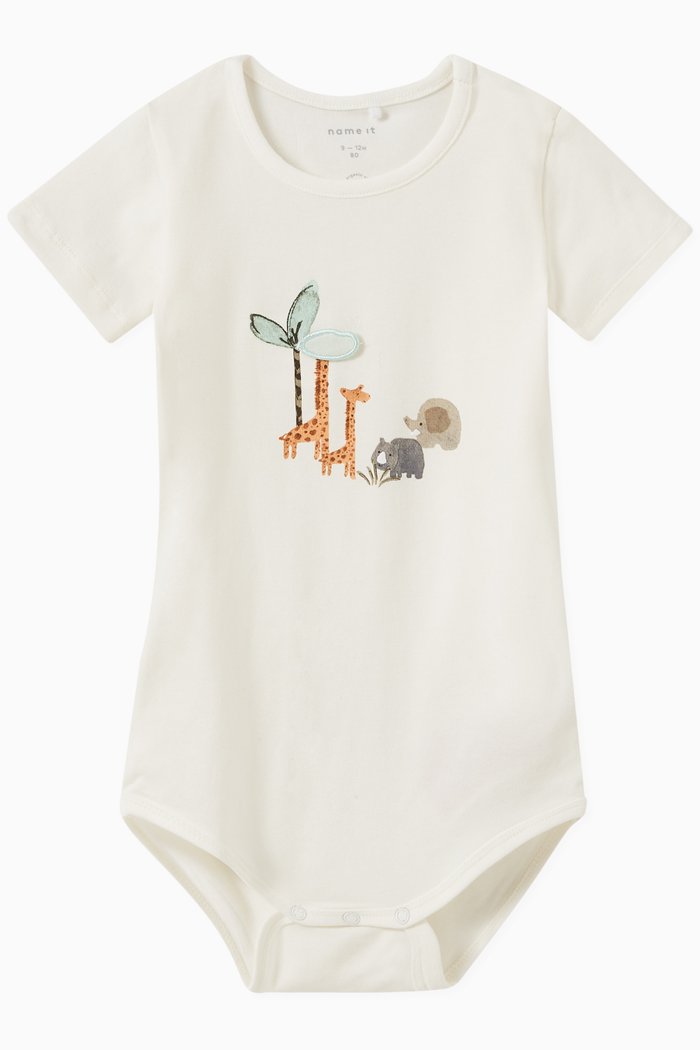 

Jacob Wildlife Romper, White