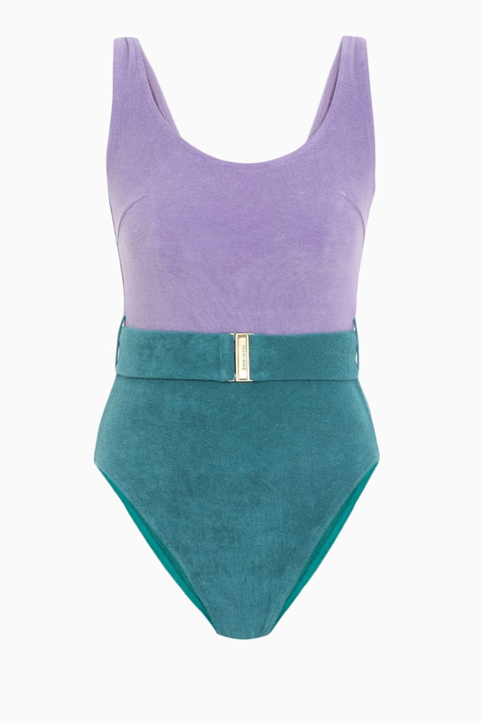 

Jude One-piece Swimsuit in Cotton Terry, Multicolour