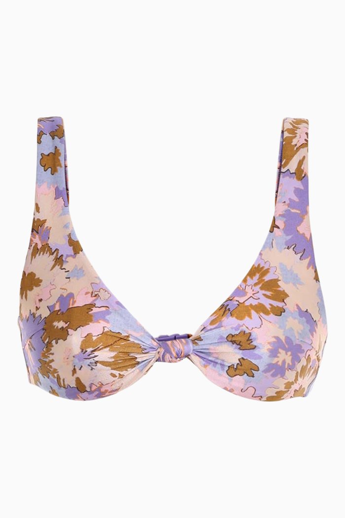 

Violet Scoop Knot Bra in Italian Lycra®, Purple