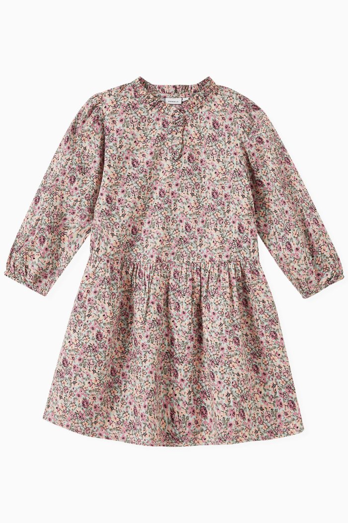 

Himille Floral Dress in Cotton, Pink