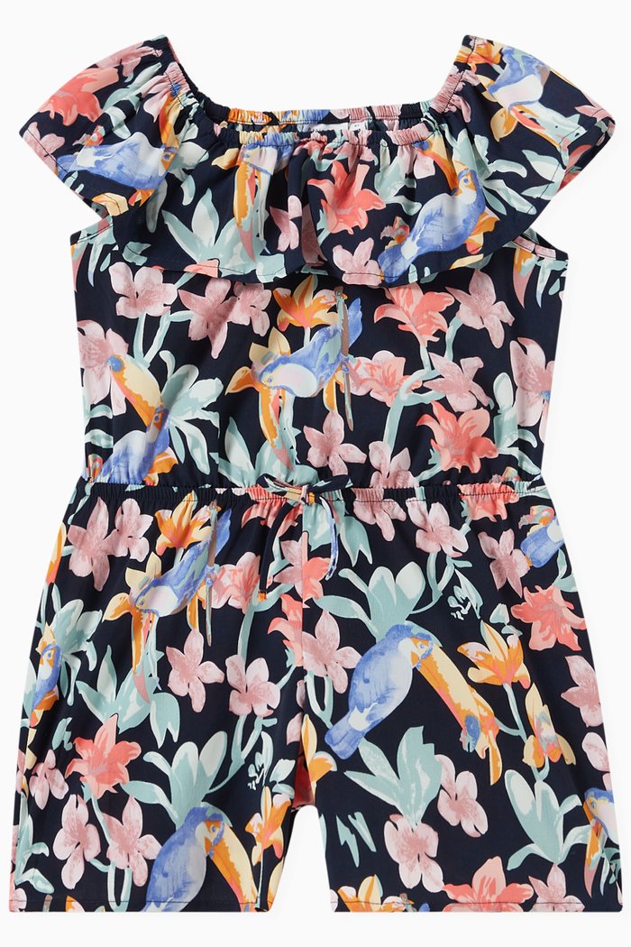 

Vinaya Playsuit in Recycled Fabric, Blue