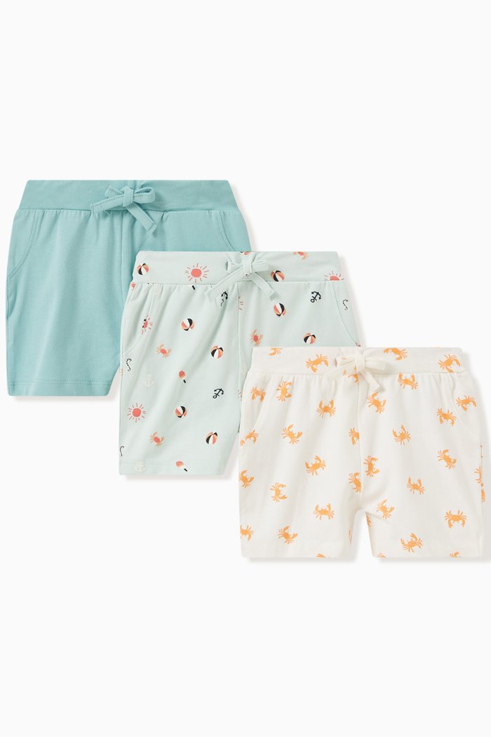 

Joe Shorts in Organic Cotton Jersey, Set of 3, Multicolour