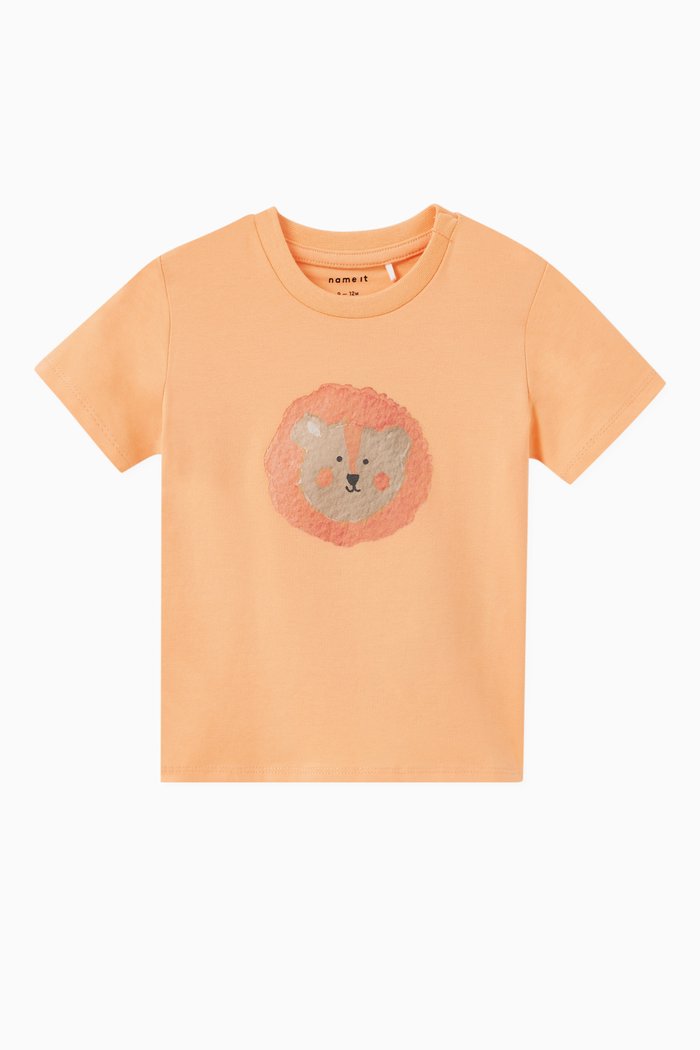 

Wildlife T-shirt in Organic Cotton Jersey, Orange