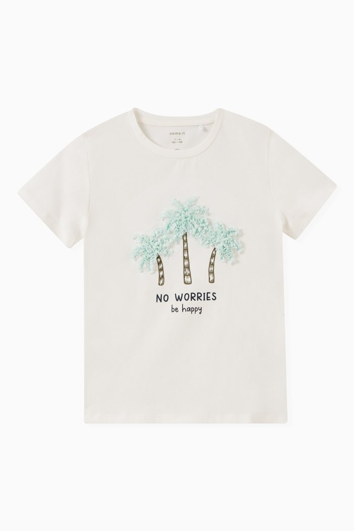 

Jewel 3D Print T-shirt in Cotton Jersey, White