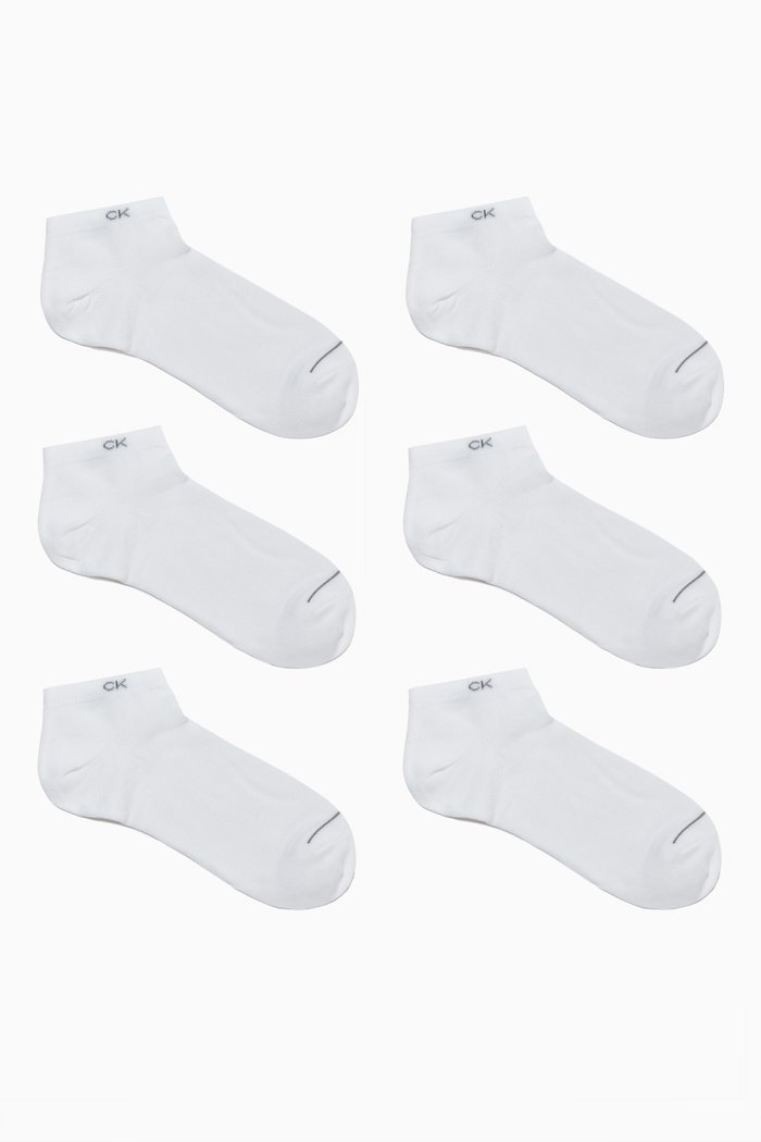

Ankle Socks, Set of 3, White