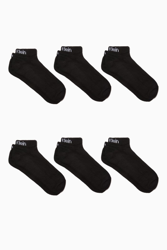 Ankle Socks, Set of 3, Black