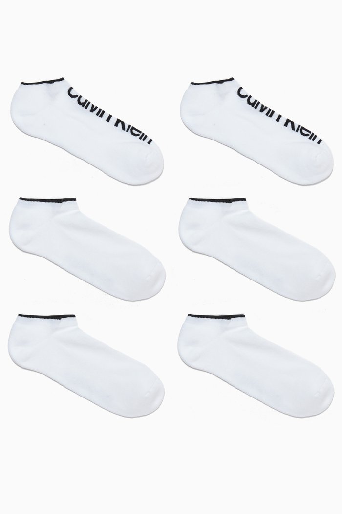 

Ankle Socks, Set of 3, White