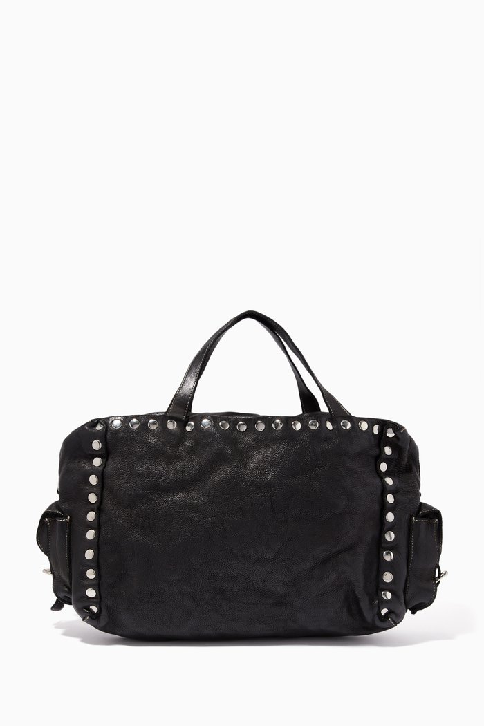 

Studded Bag in Leather, Black