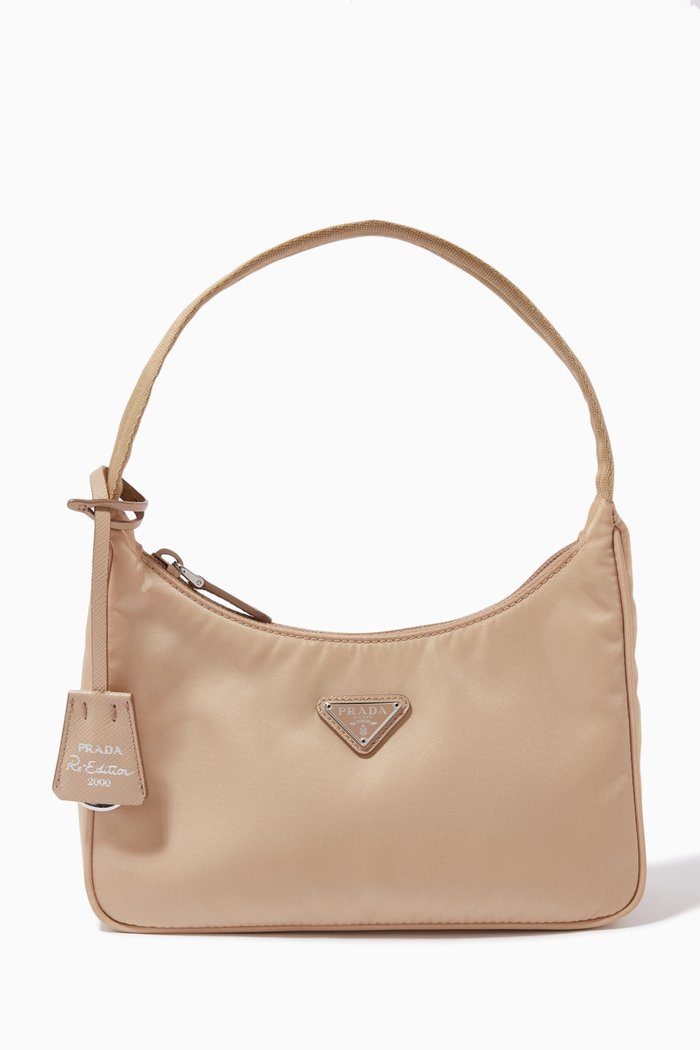 

Re-Edition 2000 Tessuto Mini Bag in Nylon, Neutral