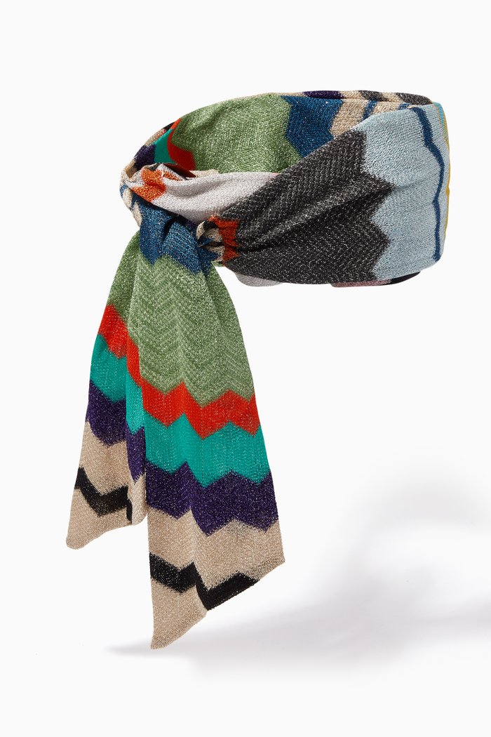 

Zigzag Knit Headband, Multicolour