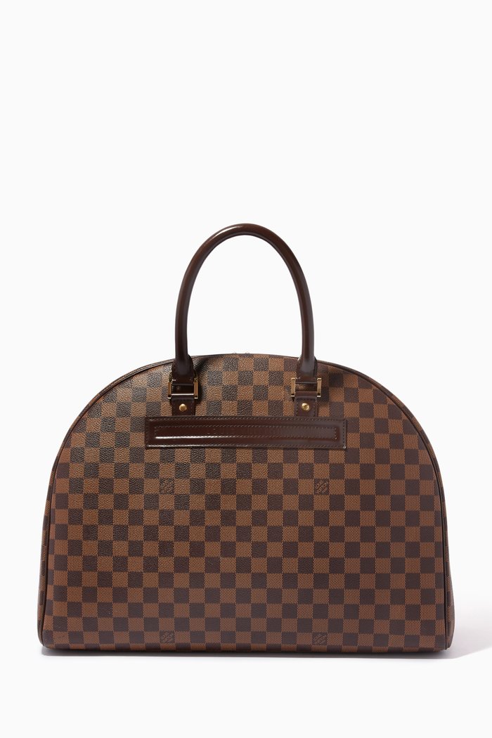 

Damier Ebene Nolita Satchel Bag in Leather, Brown