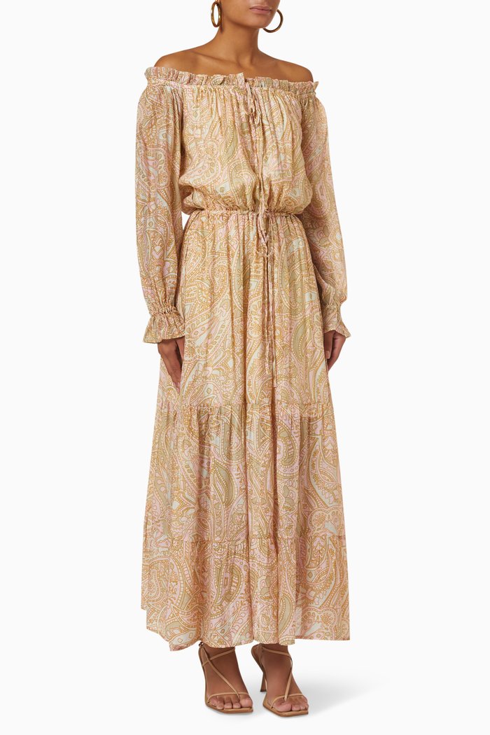 

Catalina Midi Dress in Viscose, Neutral