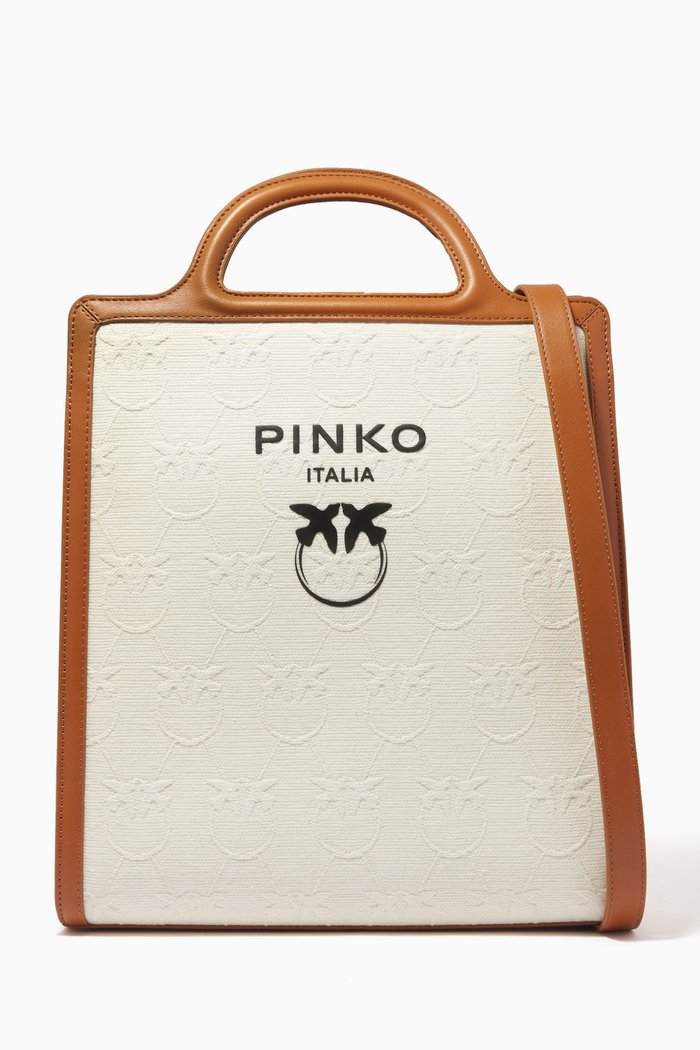 

Logo Shopping Bag, White