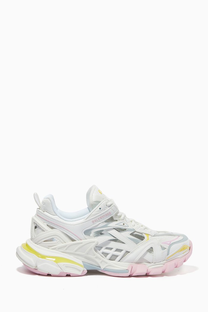 

Track.2 Sneakers in Mesh & Nylon, White