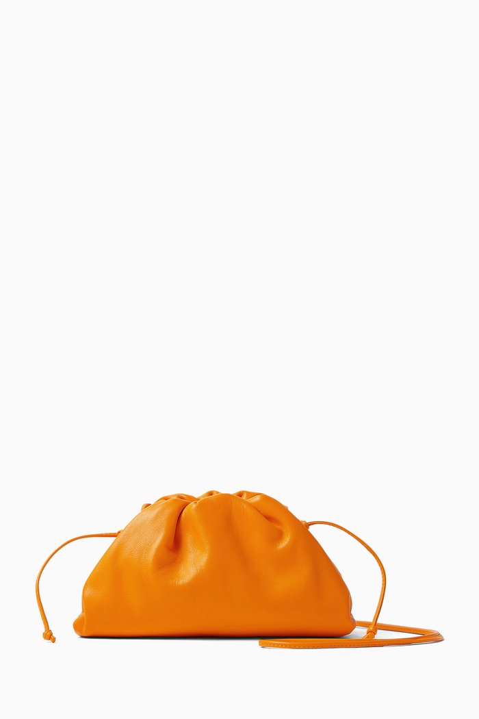 

Mini Pouch in Leather, Orange