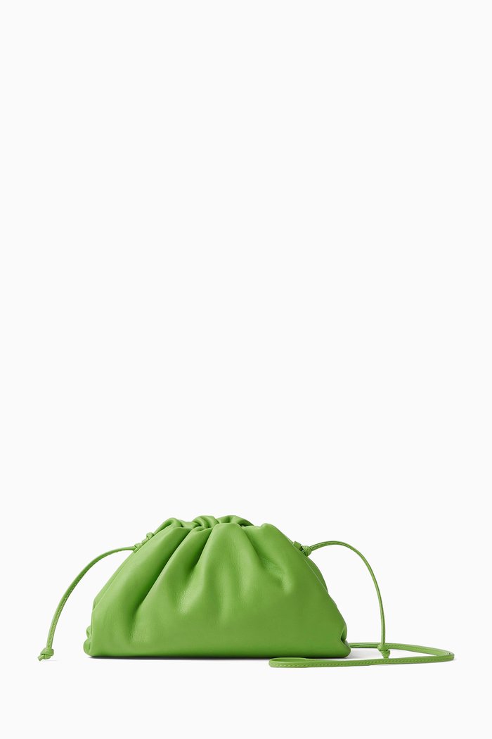 

Mini Pouch in Leather, Green