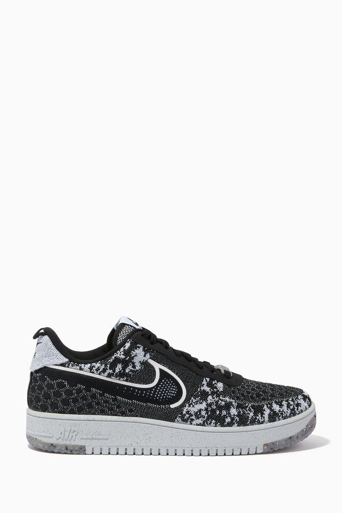 

Air Force 1 Crater Sneakers in Flyknit, Black