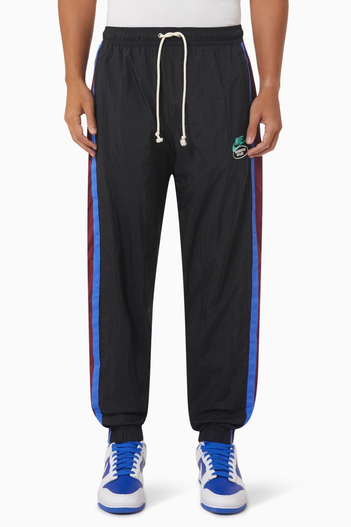 Track Pants in Nylon, Black