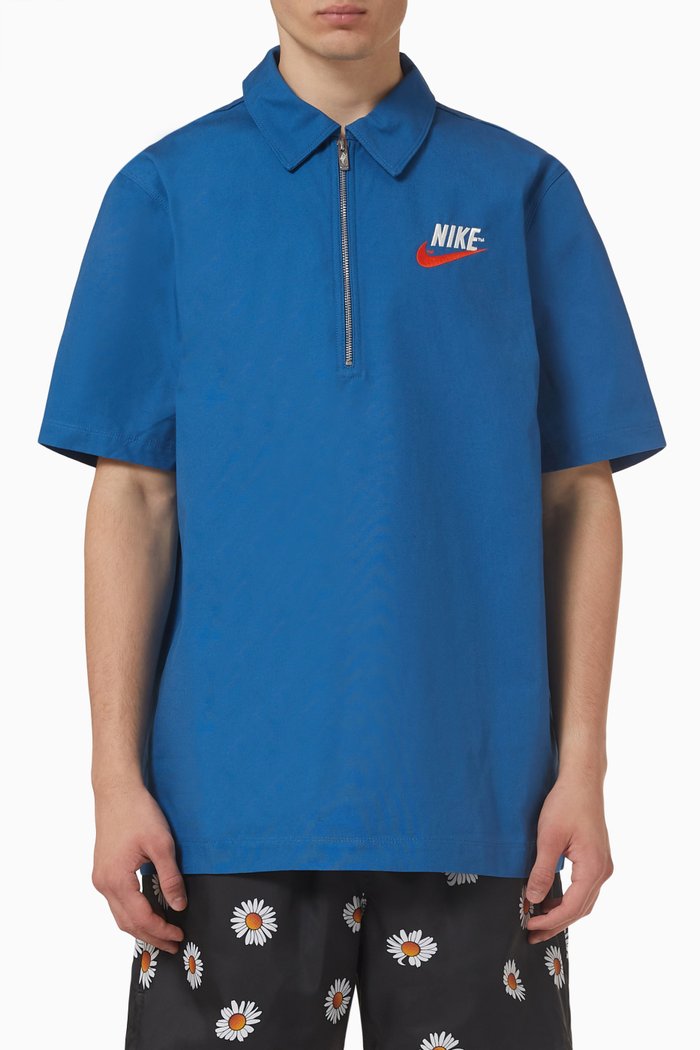 

Overshirt in Organic Cotton, Blue