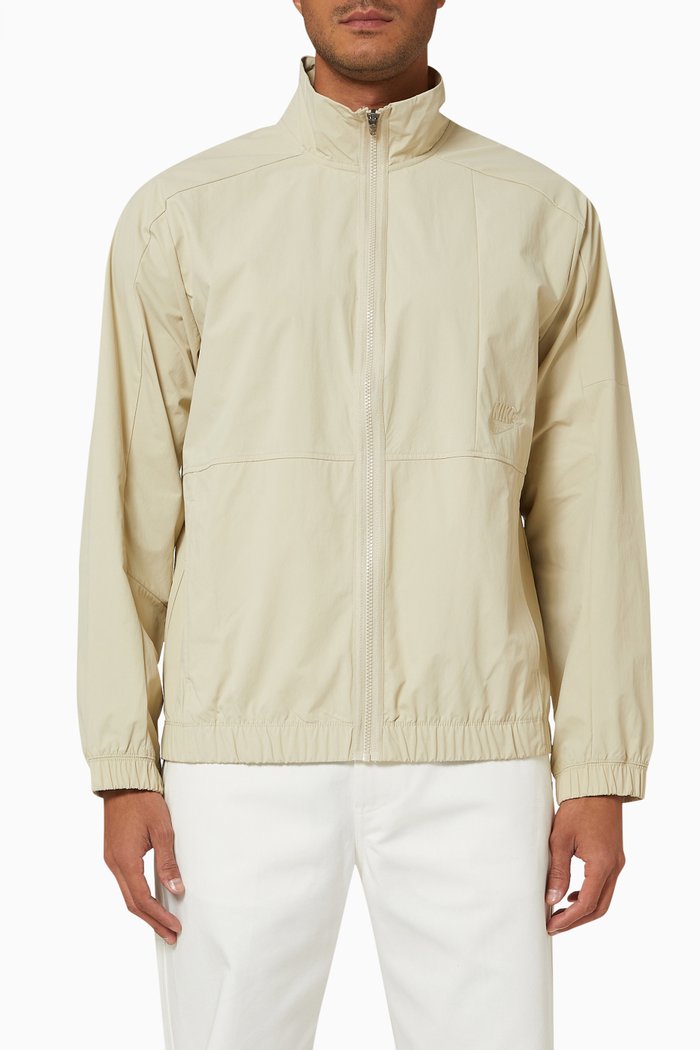 

Revival Track Jacket in Nylon, Neutral