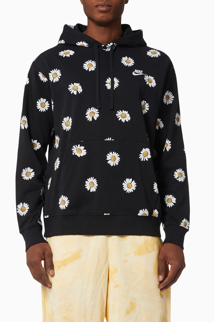 

Hoodie in Cotton Terry, Black