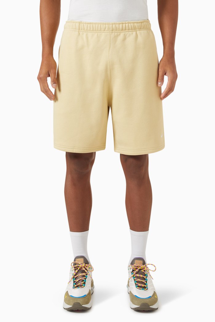

Swoosh Shorts in Cotton Fleece, Neutral