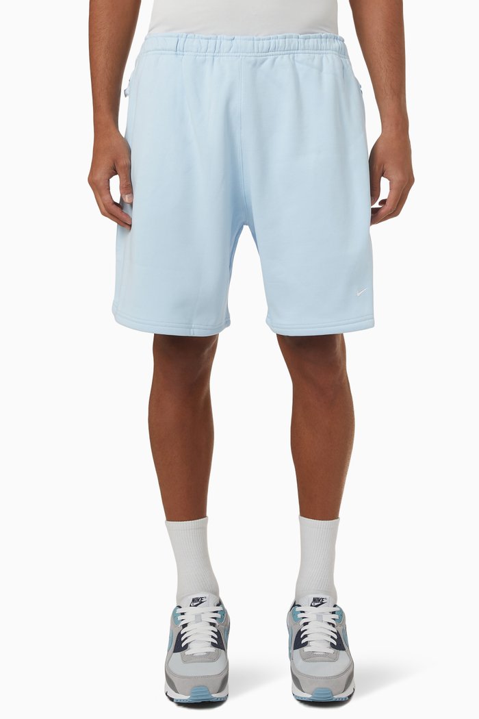 

Swoosh Shorts in Cotton Fleece, Blue