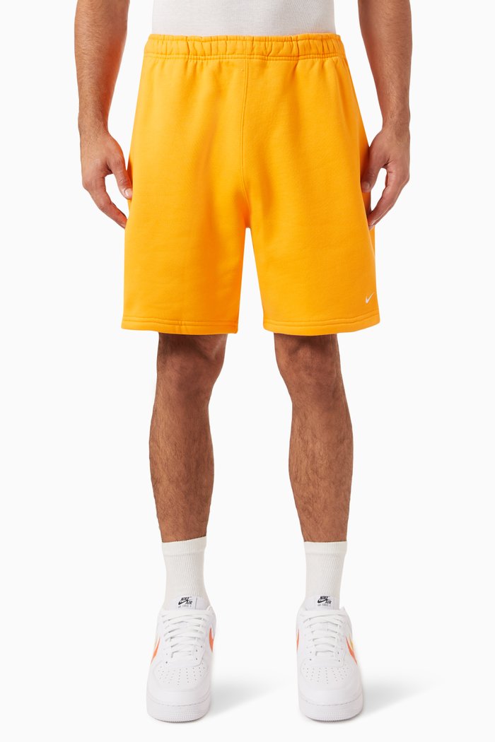 

Swoosh Shorts in Cotton Fleece, Orange