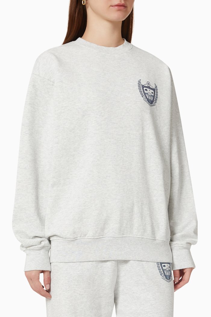 

Beverly Hills Crewneck Sweatshirt in Cotton, Grey