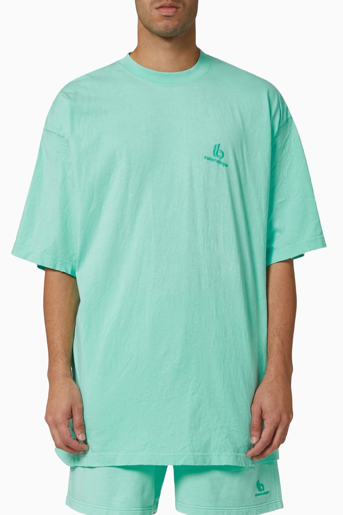 

BB Worn-out T-shirt in Vintage Jersey, Green
