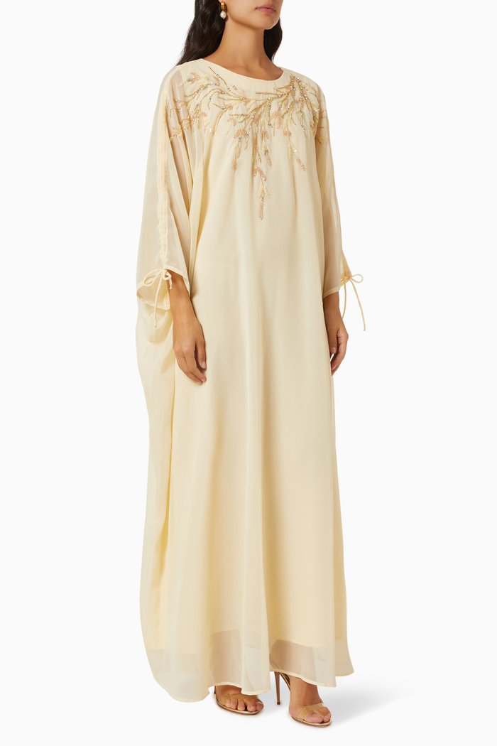 

Embellished Abaya, Neutral