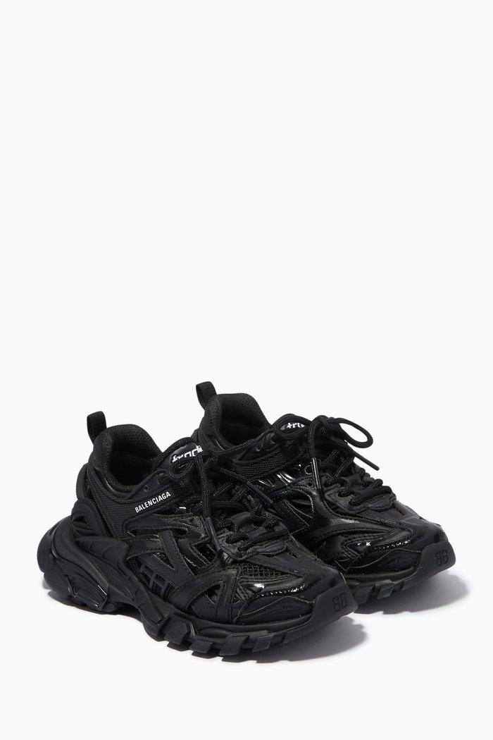 

Track.2 Sneakers in Mesh & Nylon, Black