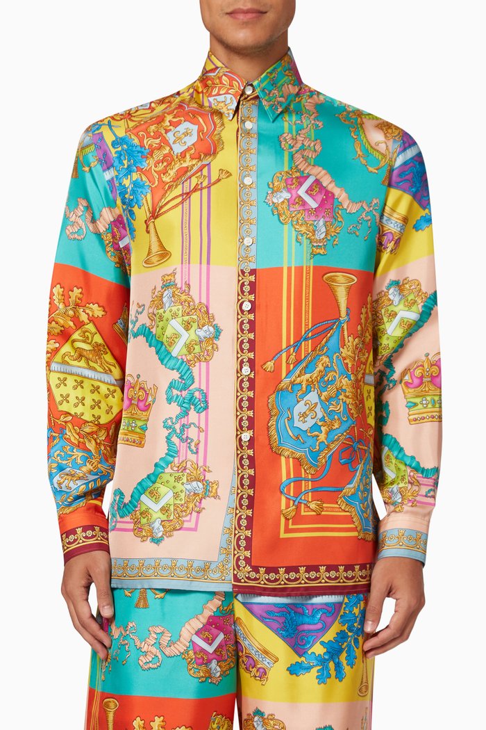 

Royal Rebellion Shirt in Silk, Multicolour