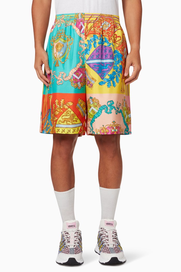 

Royal Rebellion Shorts in Silk, Multicolour