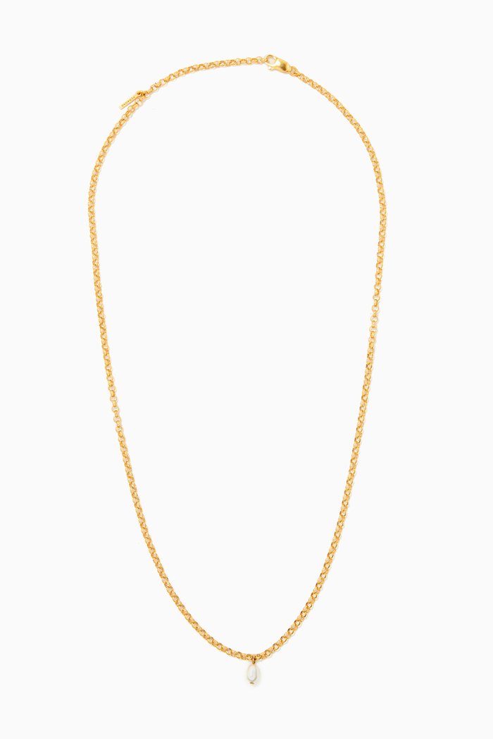 

Paros Chain Necklace in 24kt Gold Plated Bronze, Neutral
