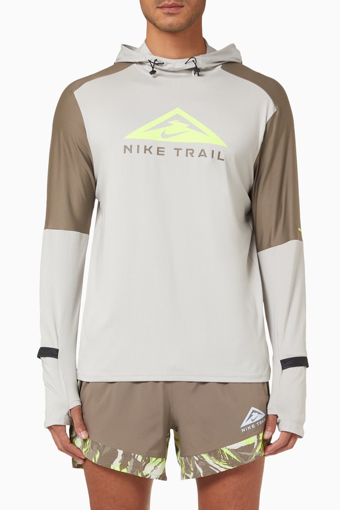 Dri-FIT Trail Running Hoodie, Grey