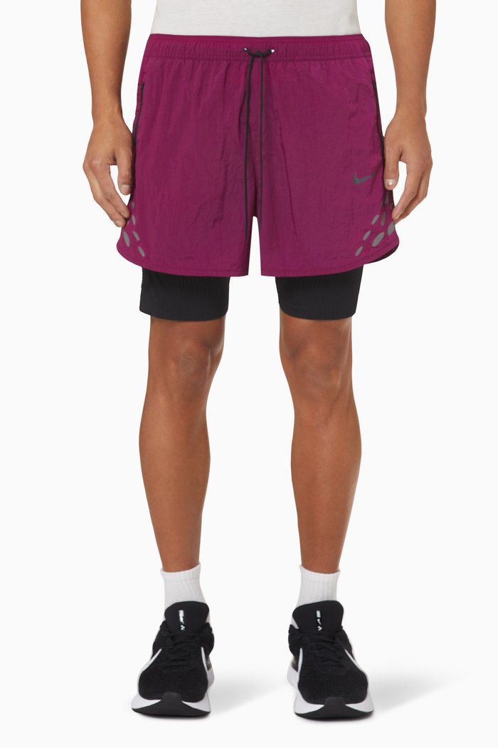 3-in-1 Shorts in Nylon, Purple