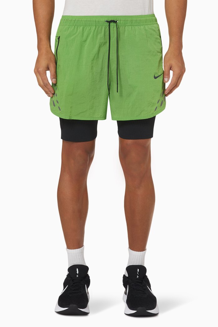 3-in-1 Shorts in Nylon, Green