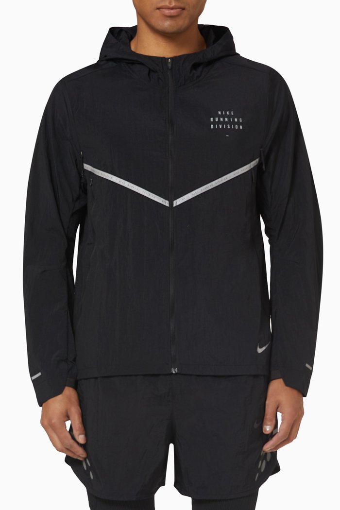 

Hooded Jacket in Nylon, Black