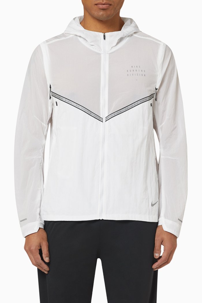 

Hooded Jacket in Nylon, White