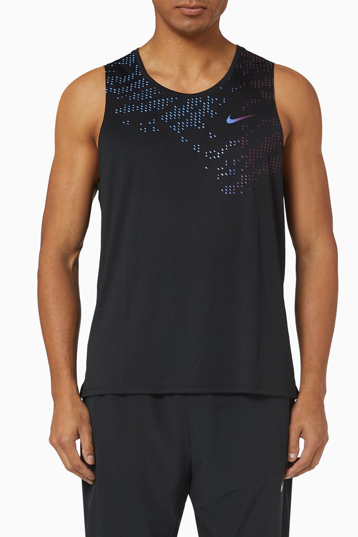

Dri-FIT UV Run Division Miler Running Top, Black