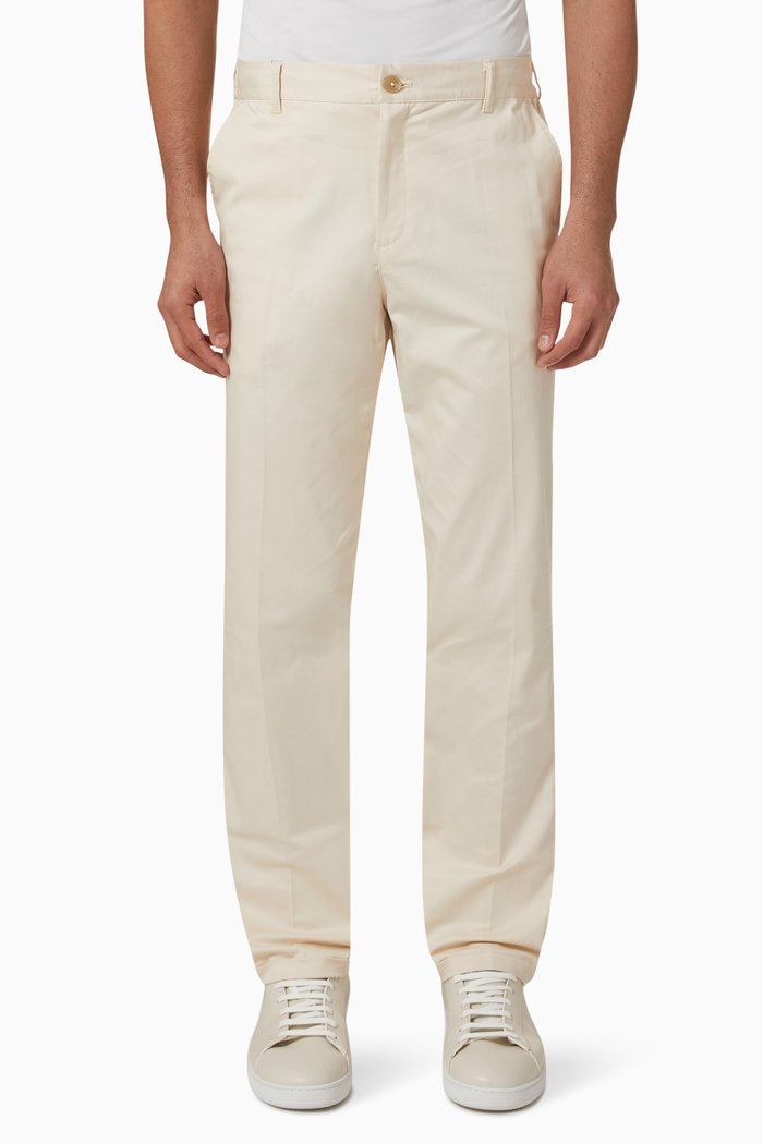Pino Pants in Organic Cotton & Linen, Neutral