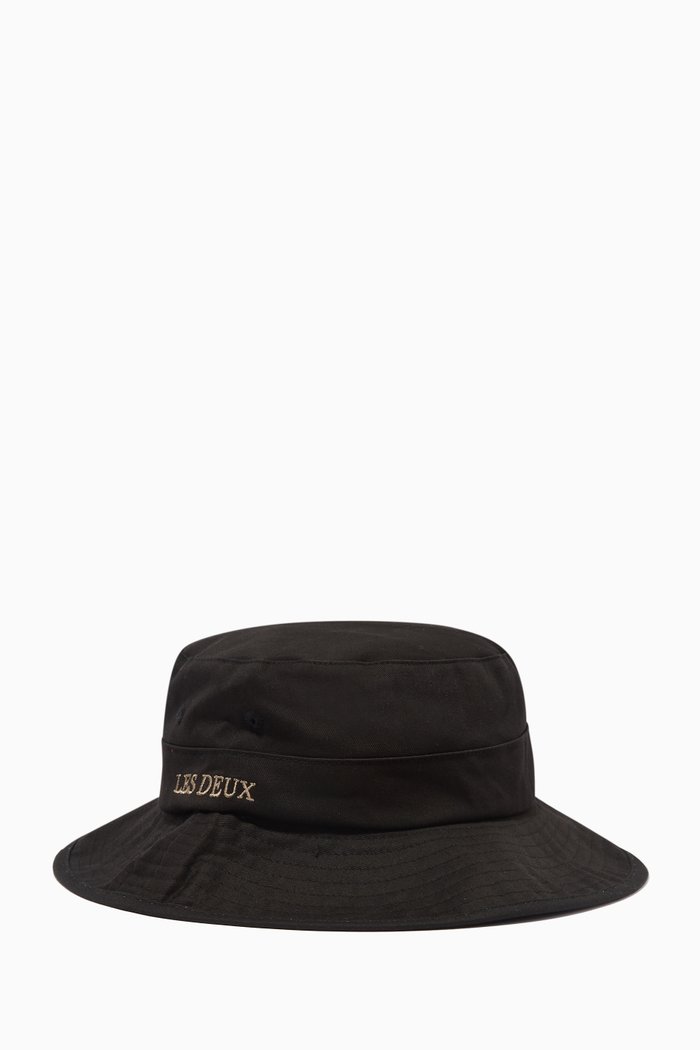 Les Deux Bucket Hat 2.0 in Organic Cotton, Black