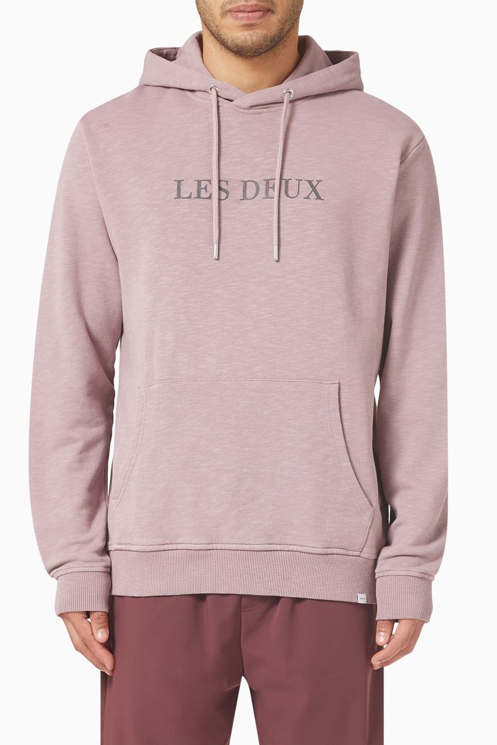 

Logo Hoodie in Organic Cotton, Purple