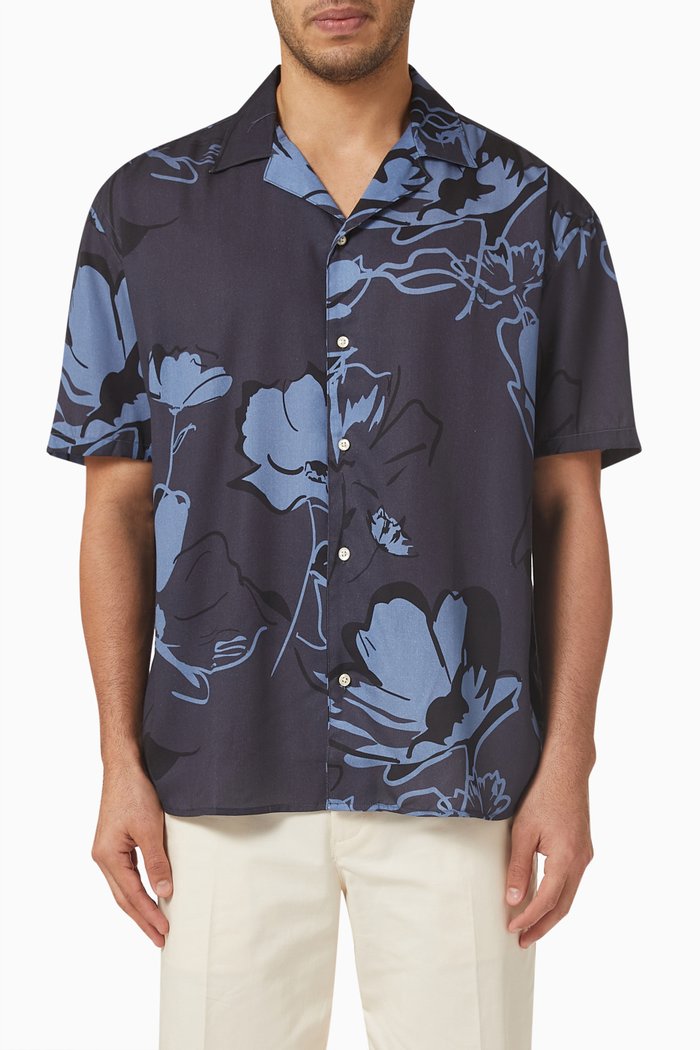 

Kian Shirt in Tencel, Blue