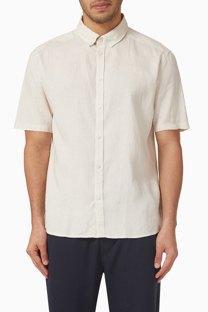 

Chris Shirt in Linen, Neutral